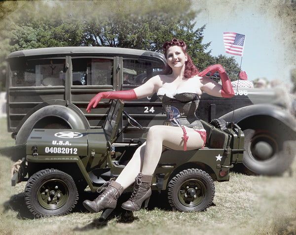 One Of The Jeep Girls in World War II - Kitten von Mew - By Luusama
