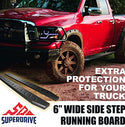 6'' Running Boards Compatible with 1999-2016 Ford F-250/350/450/550HD SuperDuty SuperCab