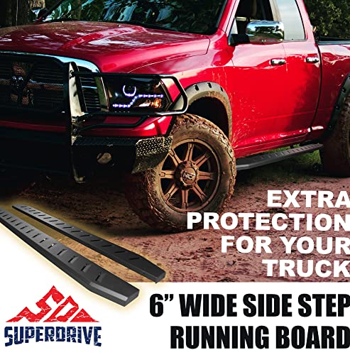 6'' Running Boards Compatible with 1999-2016 Ford F-250/350/450/550HD SuperDuty SuperCab