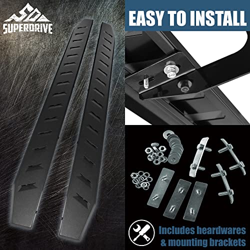 6'' Running Boards Compatible with 1999-2016 Ford F-250/350/450/550HD SuperDuty SuperCab
