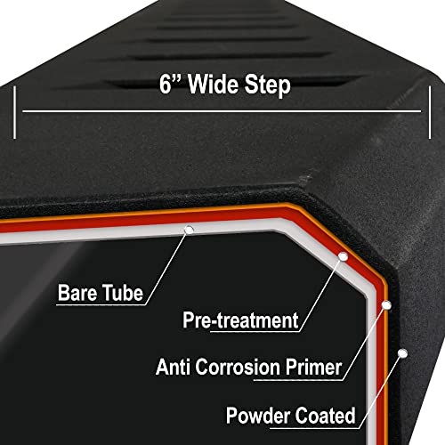 6'' Running Boards Compatible with 1999-2016 Ford F-250/350/450/550HD SuperDuty SuperCab
