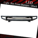 Black Steel Off-Road Front Bumper With LED Light Bar For 2015-2018 Ford F-150