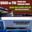 6.5 Feet Quad Fold Hard Truck Bed Tonneau Cover Fits 1999-2006 Silverado Sierra