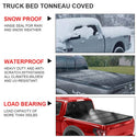 8 Feet Quad Fold Hard Truck Bed Tonneau Cover Fits 2004-2014 Ford F150