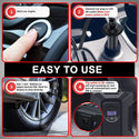 12V Portable Digital Air Tire Pump Inflator Air Compressor