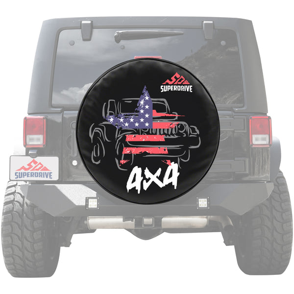 Heavy Duty 247/75R17 Spare Tire Wheel Cover 4X4